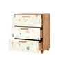 Hanah Home Leva Gravis Jungle - Cómoda Pino Atlántico y Blanco